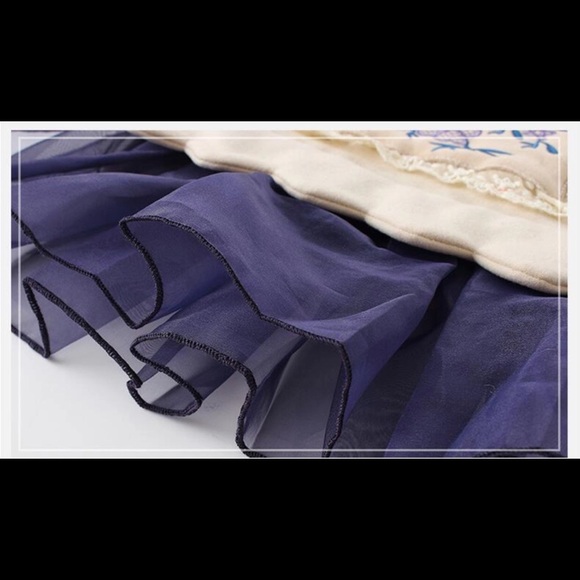 ❌ NWT Vintage Scalloped Embroider Sweatshirt Dress - Picture 4 of 15